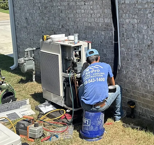 Air conditioner repair job in Tulsa